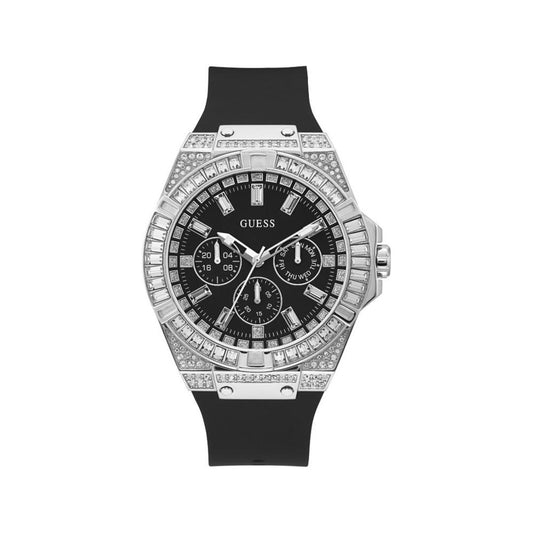 Guess Black Silicone Watch Black,Category-Watches,Gender-Men,Guess,Men,New with tags,Subcategory-WatchesMen,Watches for Men - Watches Guess GUGW0208G1AC