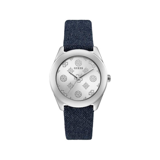 Guess Blue Leather Watch 1728,Blue,Guess,New with tags,Watches for Women - Watches,Women Guess GUGW0228L1AC