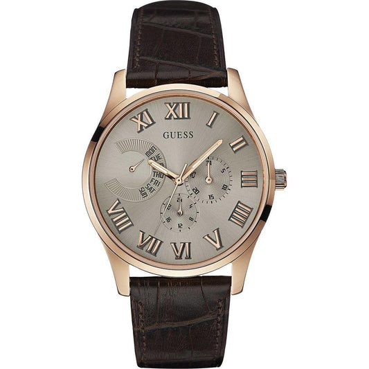 Guess Brown Polyethylene Watch 1728,Brown,Guess,Men,New with tags,Watches for Men - Watches Guess GUW0608G1AC