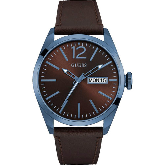 Guess Brown Polyethylene Watch 1728,Brown,Guess,Men,New with tags,Watches for Men - Watches Guess GUW0658G8AC