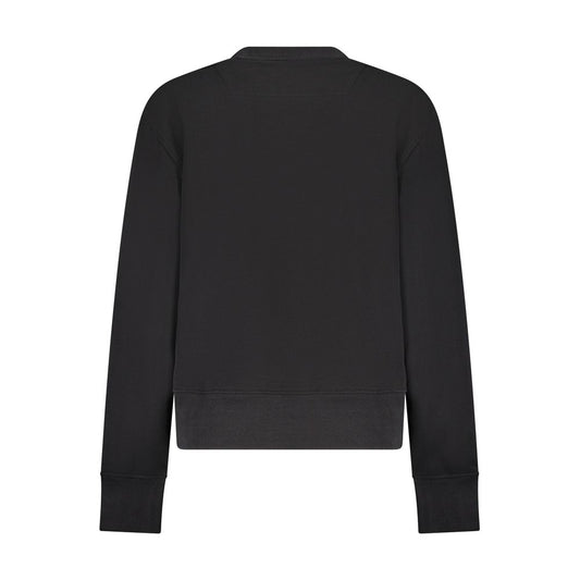 Guess Jeans Black Cotton Women Sweater GU-39651-XL