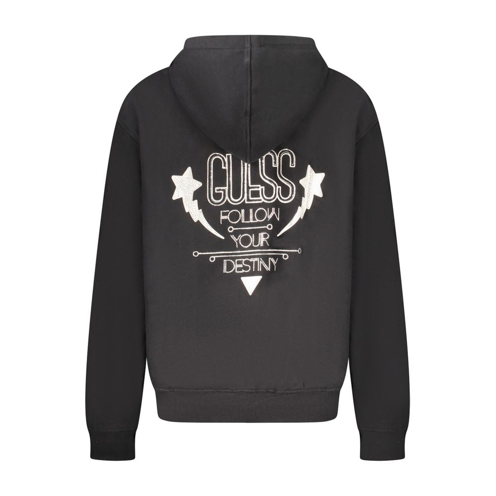 Guess Jeans Black Cotton Women Sweatshirt
