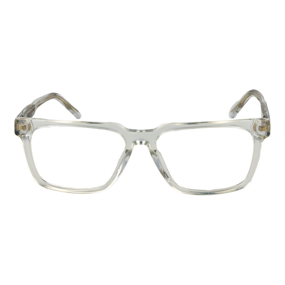 Guess Transparent Acetate Glasses (Frames), men's full-rim rectangle shape, transparent acetate with demo lenses, size 53-15-150.