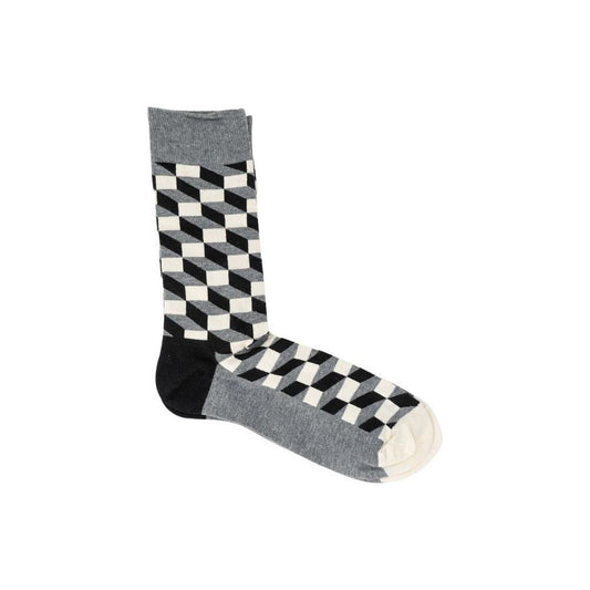 Happy Socks Gray Cotton Tights & Sock 1728,36-40,71956299936,Clothing,Gray,Happy Socks,New with tags,Tights & Socks - Women - Clothing,Women,Women - Clothing Happy Socks HA-1670300136-36-40