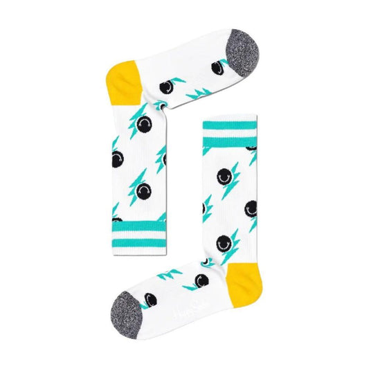 Happy Socks White Cotton Tights & Sock 1728,36-40,71956299936,Clothing,Happy Socks,New with tags,Tights & Socks - Women - Clothing,White,Women,Women - Clothing Happy Socks HA-8995300008-36-40