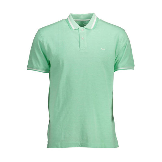 Harmont & Blaine Green Cotton Men Polo Shirt HA-37907-XL
