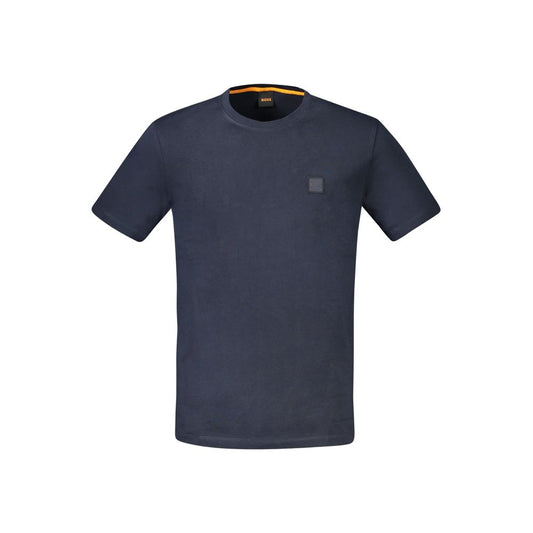 Hugo Boss Blue Cotton Men T-Shirt
