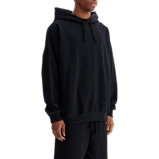 Y-3 men's black hoodie in recycled cotton and polyester Topwear Y-3 Black