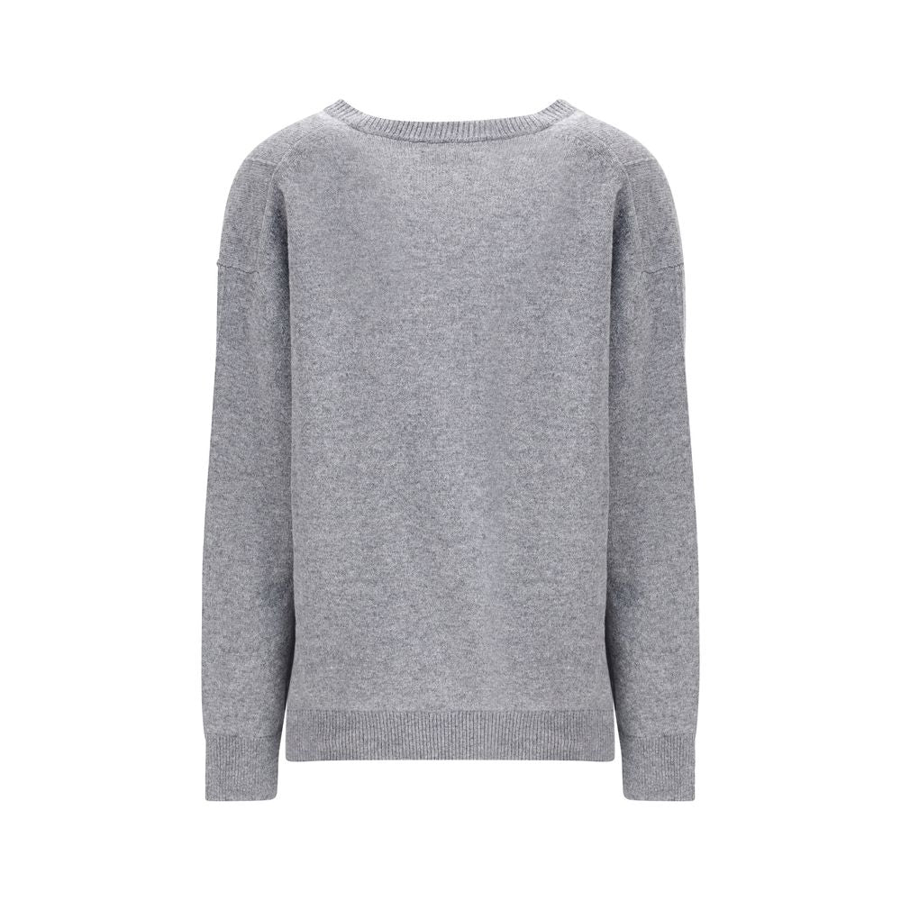 Jil Sander Gray Wool Sweatshirt