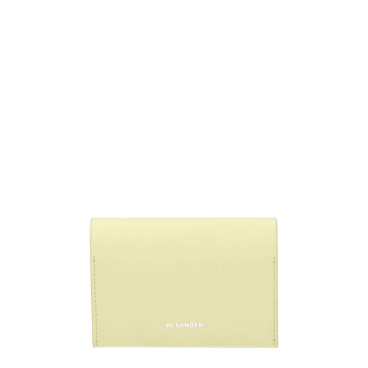 Jil Sander Yellow Leather Cardholder