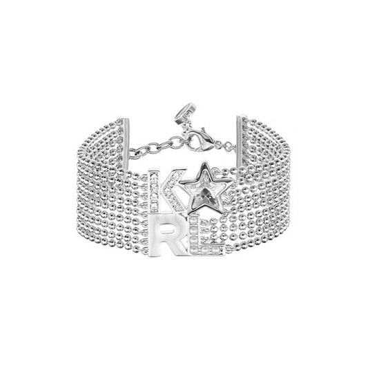 KARL LAGERFELD JEWELS JEWELRY Mod. 5483575 silver bracelet with star and signature design