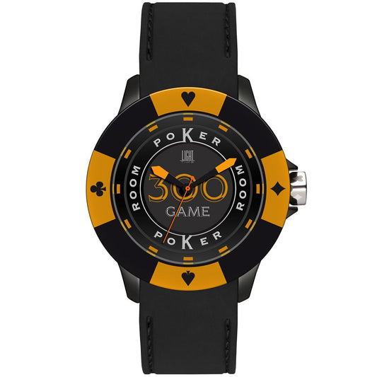 LIGHT TIME Mod. POKER - Black / Orange-0