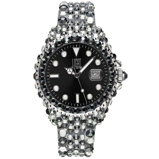 LIGHT TIME Mod. MEDITERRANEO - Full Strass / Black-0