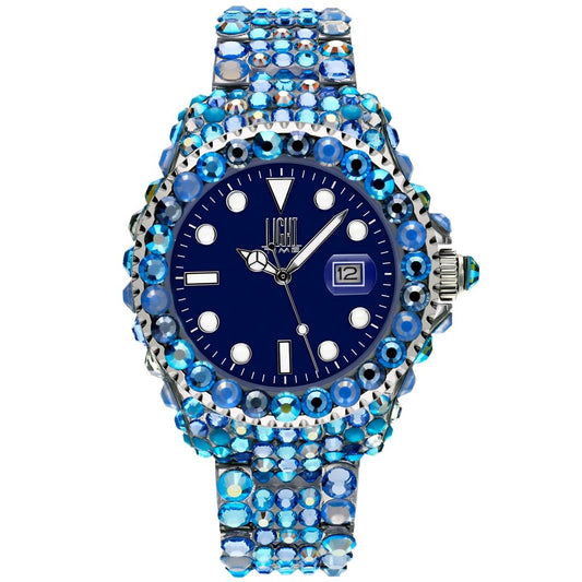 LIGHT TIME Mod. MEDITERRANEO - Full Strass / Blue-0
