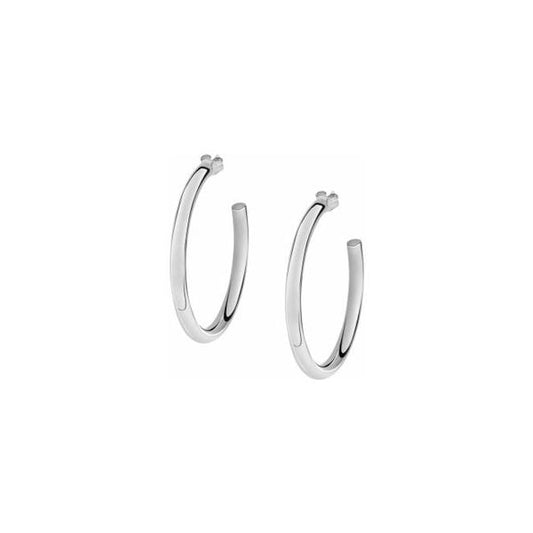 Silver hoop earrings from LA PETITE STORY JEWELRY Mod. LPS01AQB14 collection