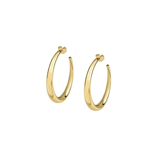 Gold hoop earrings from LA PETITE STORY JEWELRY Mod. LPS01AQM01 collection.
