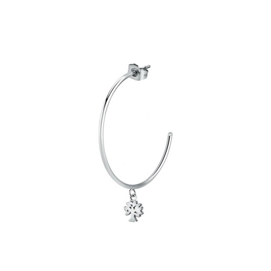 LA PETITE STORY JEWELRY Mod. LPS02AQM19 silver hoop earring with charm