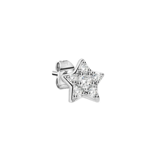 LA PETITE STORY JEWELRY Mod. LPS02ARQ03 star-shaped earring with crystals.