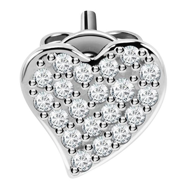 LA PETITE STORY JEWELRY Mod. LPS02ARQ11 heart-shaped crystal stud earring