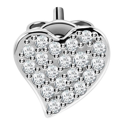 LA PETITE STORY JEWELRY Mod. LPS02ARQ11 heart-shaped crystal stud earring