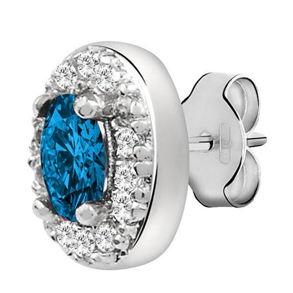 LA PETITE STORY JEWELRY Mod. LPS02ARQ15 earring with blue gemstone and diamond accents