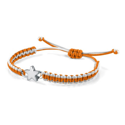 Orange and white bracelet with star charm - LA PETITE STORY JEWELRY Mod. LPS05ARR79.