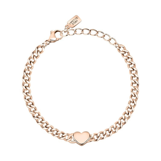 LA PETITE STORY JEWELRY Mod. LPS05ASD37 heart chain bracelet