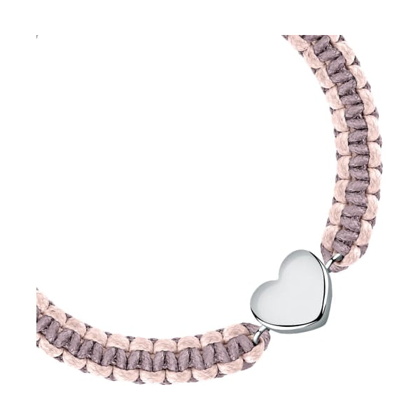 LA PETITE STORY JEWELRY Mod. LPS05ASD39 heart bracelet with woven band and heart charm