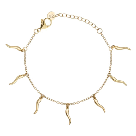 LIU-JO Mod. LJ2868 gold bracelet with small charms on chain