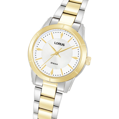 LORUS WATCHES Mod. RG228YX9 with gold and silver bracelet, elegant design.