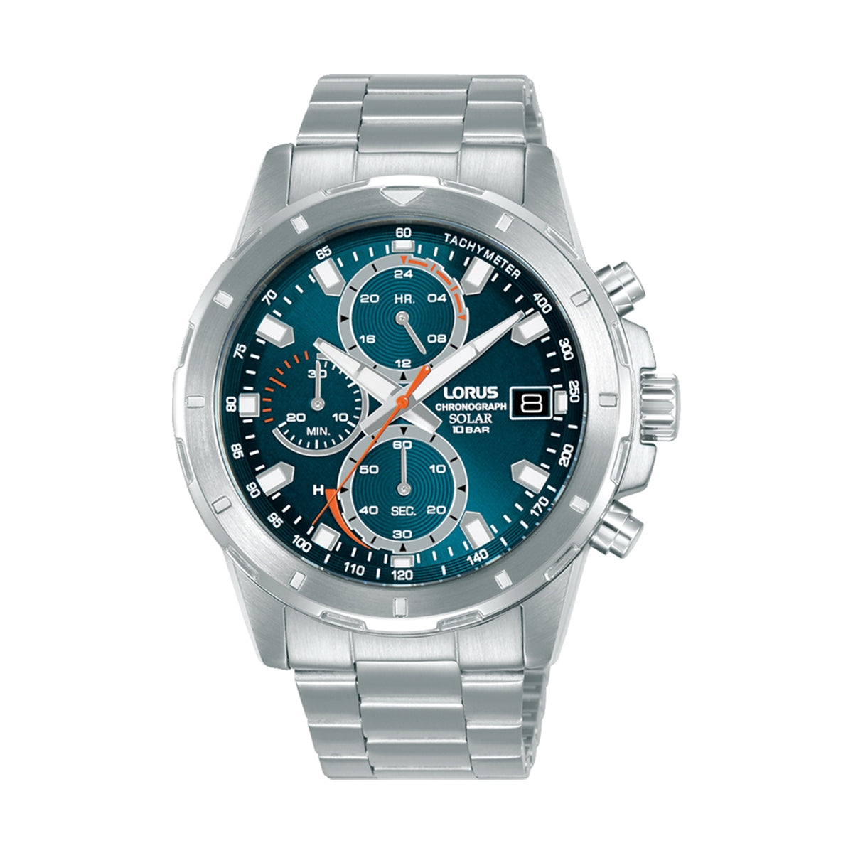 LORUS WATCHES Mod. RZ603AX9 - Silver watch with blue dial and chronograph features