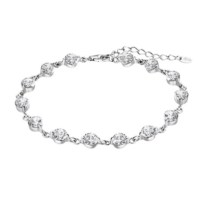 LOTUS JEWELS JEWELRY Mod. LP1788-2/1 elegant silver bracelet with sparkling stones