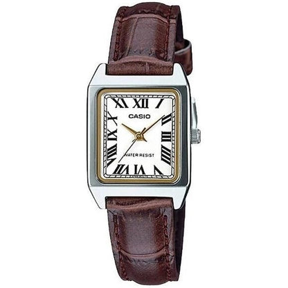 CASIO COLLECTION Mod. TANK. LEATHER - WHITE WATCHES