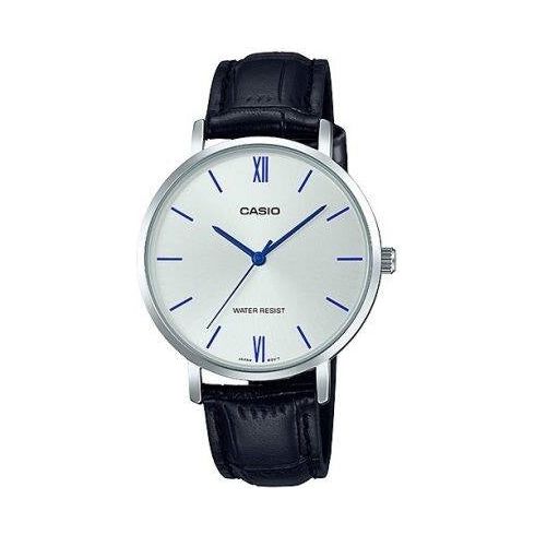 CASIO COLLECTION Mod. MINIMAL. LEATHER - SILVER LTP-VT01L-7B1UDF