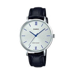 CASIO COLLECTION Mod. MINIMAL. LEATHER - SILVER LTP-VT01L-7B1UDF