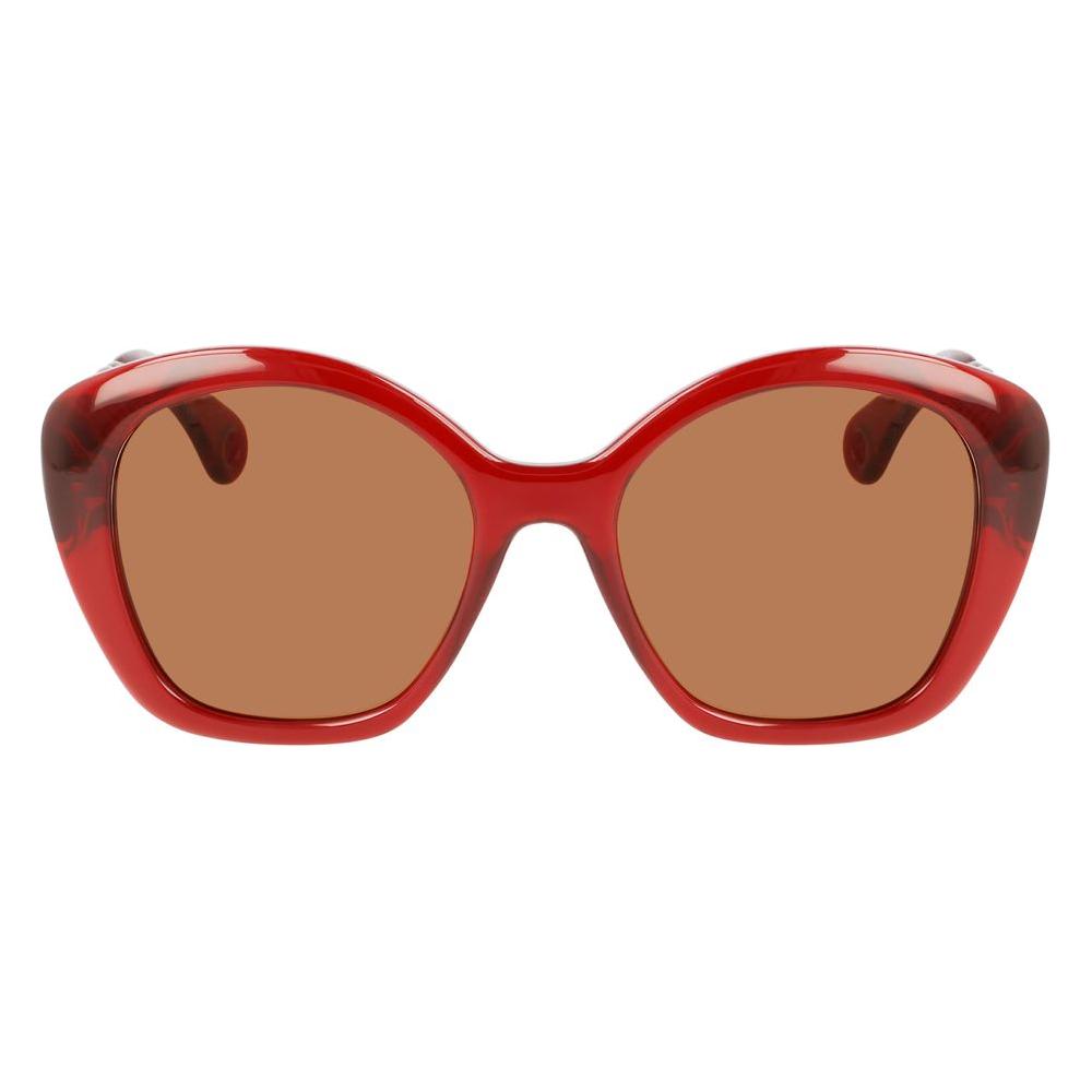 Lanvin Red Bio Injected Sunglasses 1728,67434610848,Lanvin,New with tags,Red,Sunglasses for Women - Sunglasses,Women Lanvin LALNV628S601AC