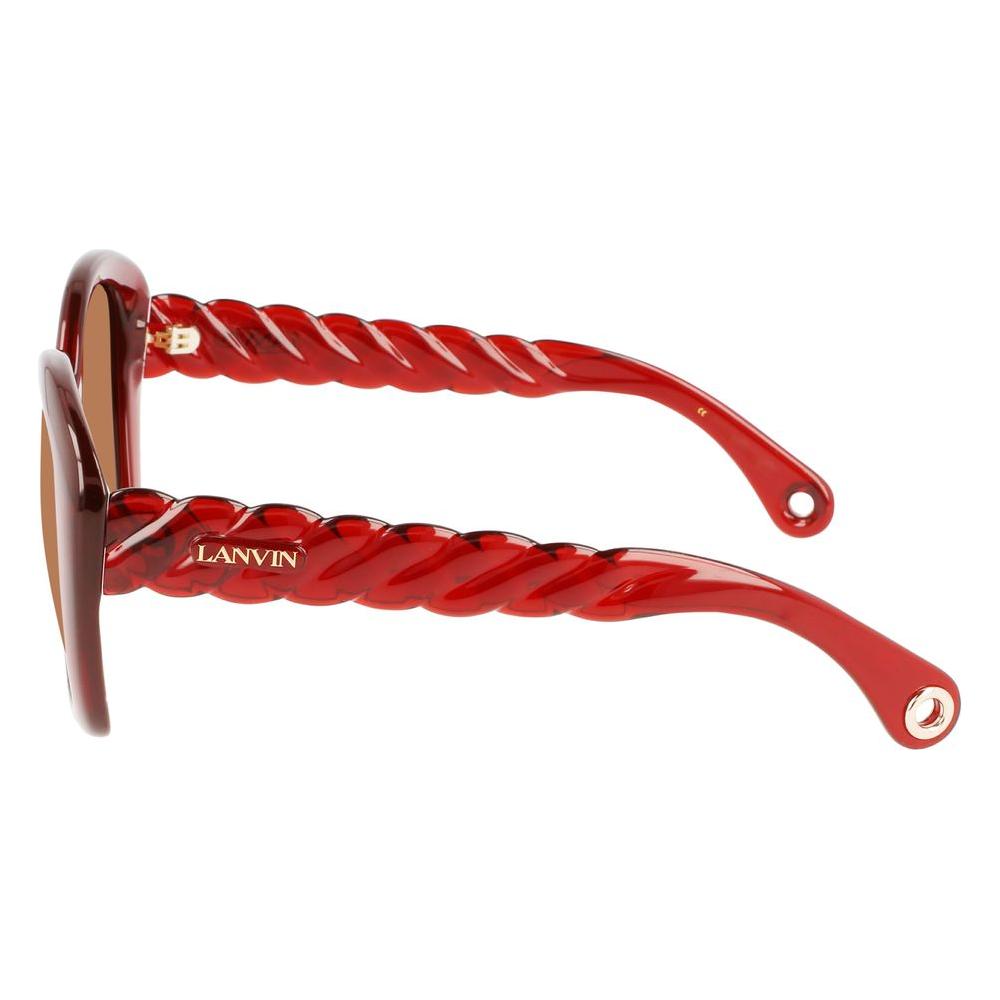 Lanvin Red Bio Injected Sunglasses 1728,67434610848,Lanvin,New with tags,Red,Sunglasses for Women - Sunglasses,Women Lanvin LALNV628S601AC