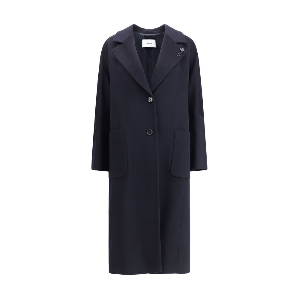 Lardini Black Cashmere Coat