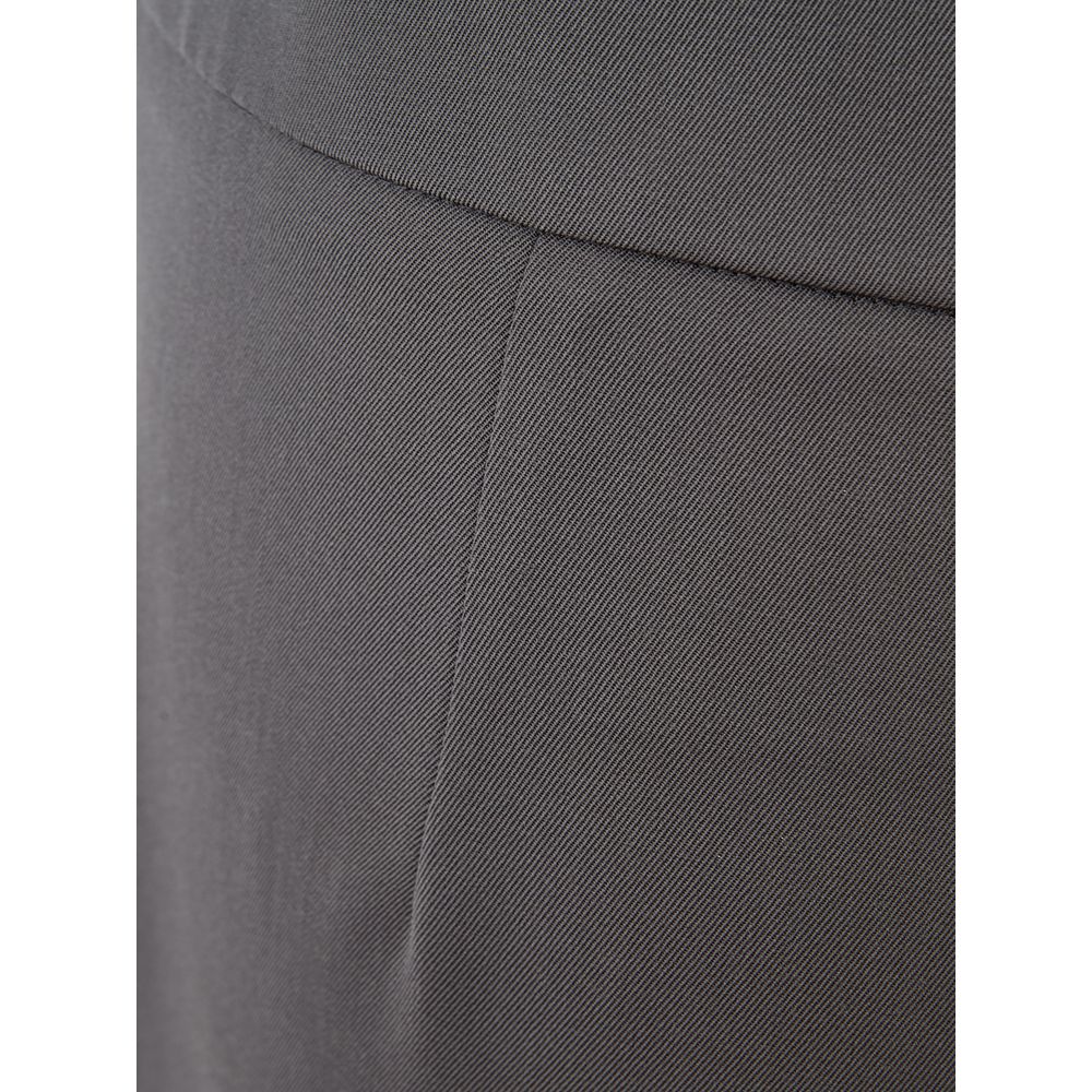 Lardini Gray Wool Casual Pants