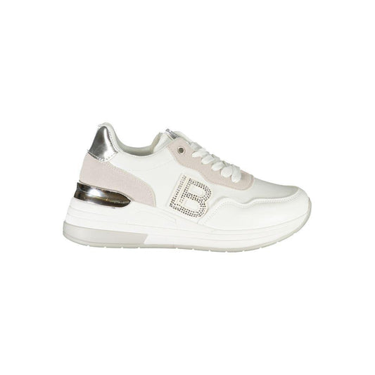 Laura Biagiotti White Polyester Women Sneaker LA-36507-EU39/US9
