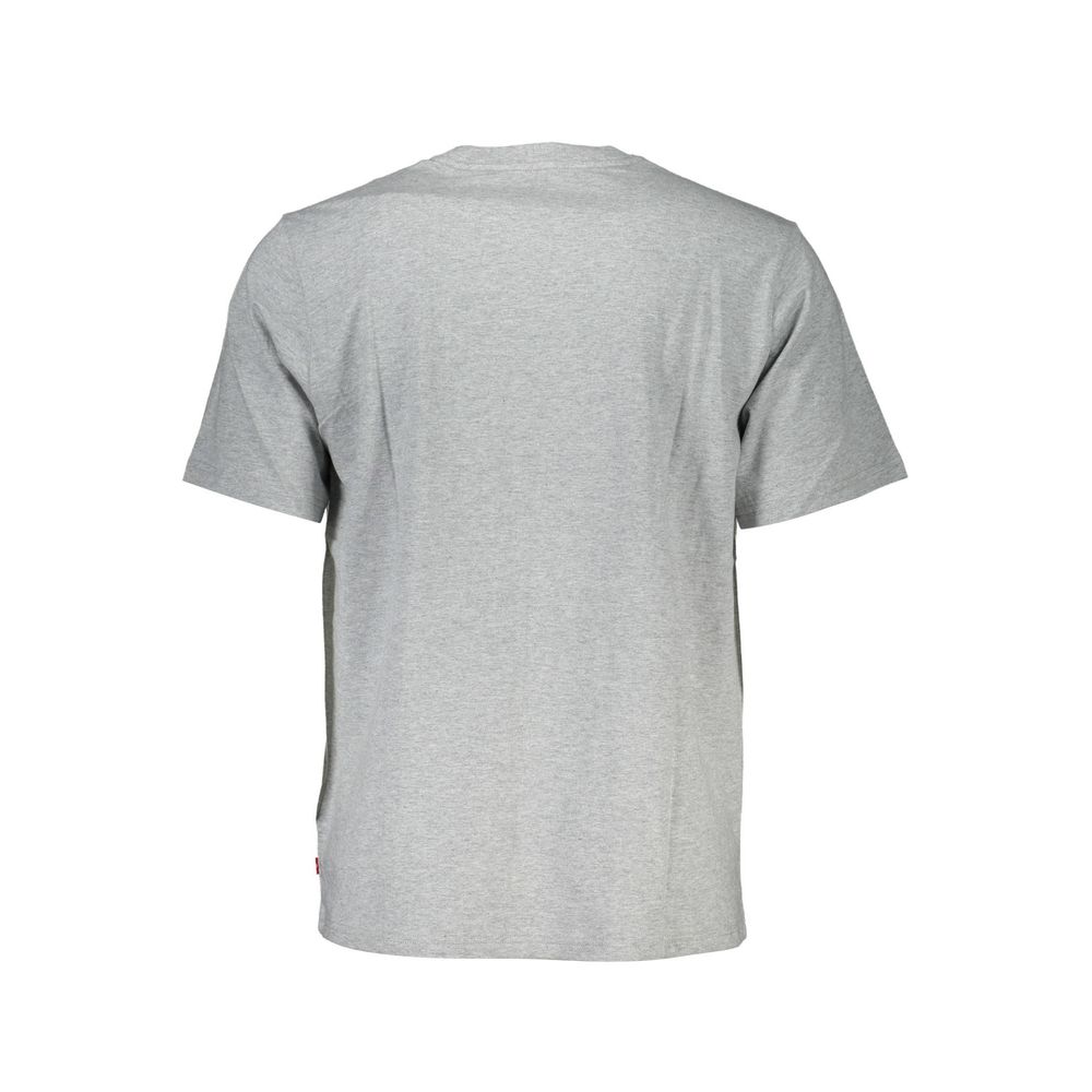 Back view of Levi's Brown Cotton Men's T-Shirt with crew neck and short sleeves, showcasing a casual style and comfort.
