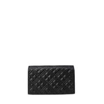 Love Moschino Black Polyethylene Handbag, quilted design, golden chain for shoulder or crossbody wear, elegant and versatile accessory