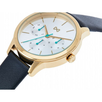 Ladies' watch MARK MADDOX - NEW COLLECTION Mod. MC7103-07 with quartz movement, white dial, gold case, multifunction, water resistant 5 ATM.
