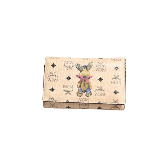 MCM Visetos Rabbit Compact Wallet