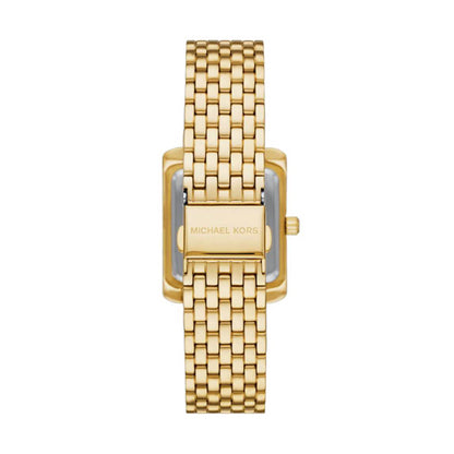 MICHAEL KORS Mod. EMERY gold stainless steel ladies wristwatch, water resistant with quartz movement, in official packaging.