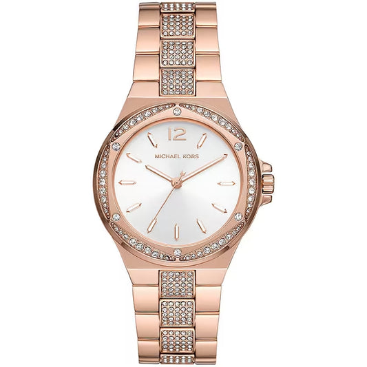 MICHAEL KORS Mod. MK7362 ladies rose gold wristwatch with SS IP strap and mineral dial, 38mm case, water resistant 5 ATM, quartz movement.
