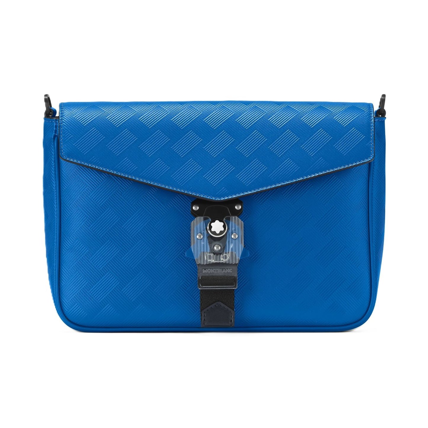 Blue MONTBLANC LEATHER Mod. EXTREME 3.0 ENVELOPE BAG - M LOCK 4810 made of premium leather for unisex, with official packaging.