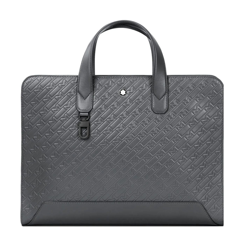 MONTBLANC LEATHER Mod. M GRAM 4810 THIN DOCUMENT CASE in official packaging, unisex leather bracelet.