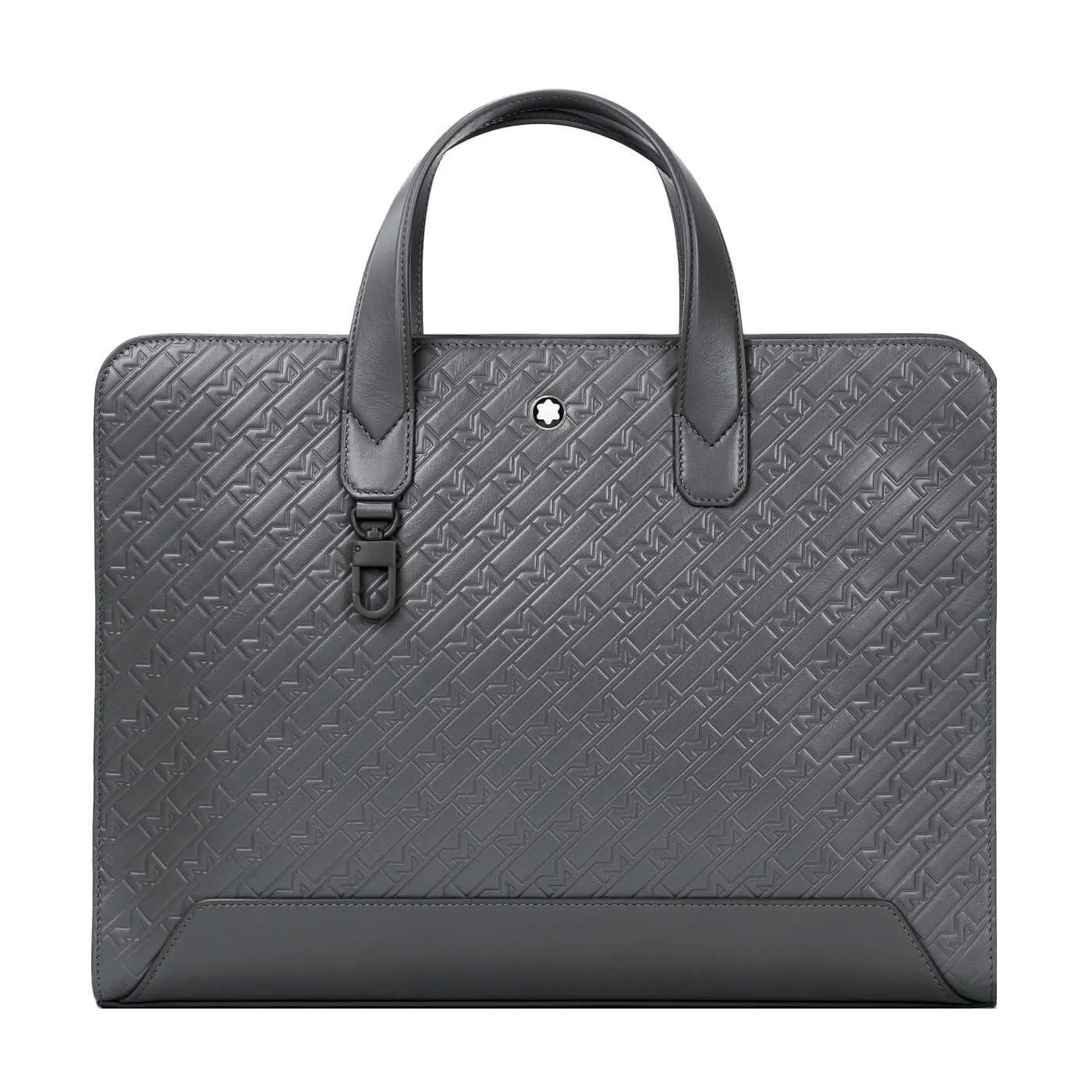 MONTBLANC LEATHER Mod. M GRAM 4810 THIN DOCUMENT CASE in official packaging, unisex leather bracelet.