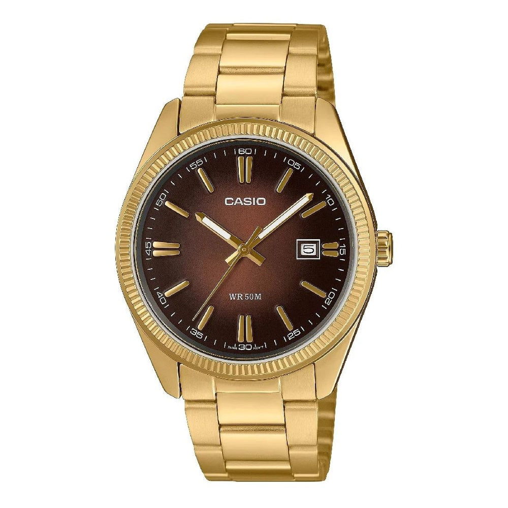 CASIO COLLECTION Mod. DATE. GOLD - BRONZE MTP-1302PGC-5AVEF